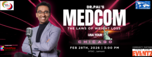 Dr Pal’s Medcom Standup Comedy Show in English- Chicago 3PM Show